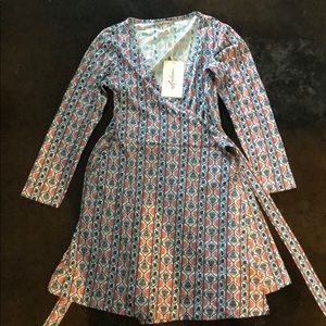 Moroccan Patterned Wrap Dress